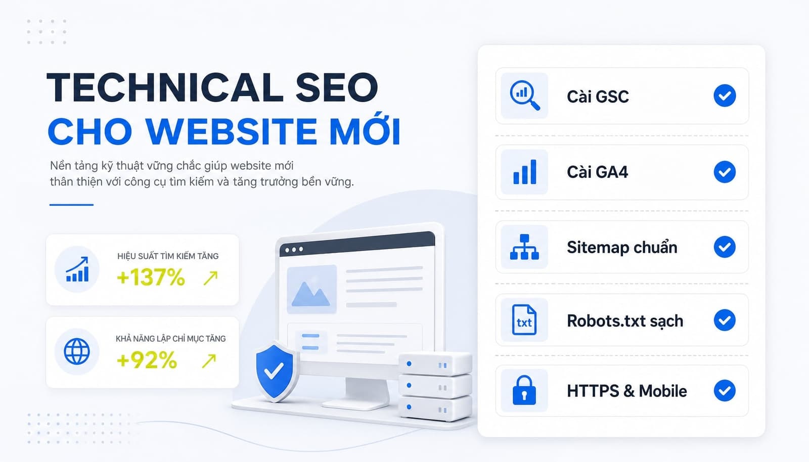 Checklist Technical SEO cho website mới