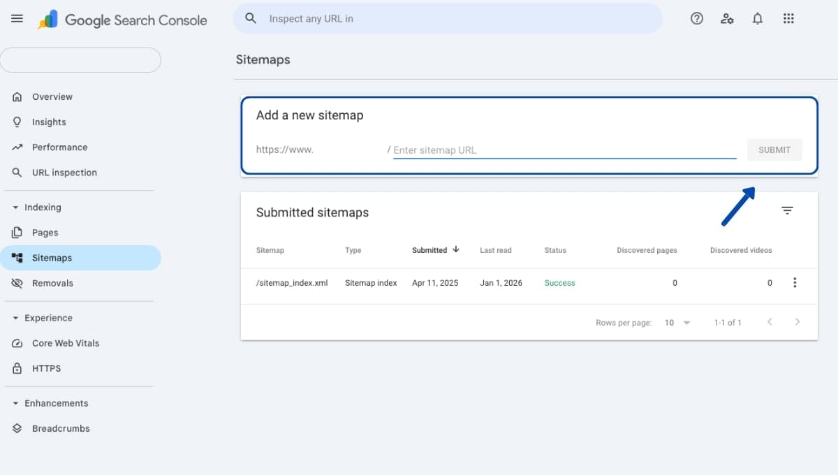 Cách gửi sitemap lên Google Search Console