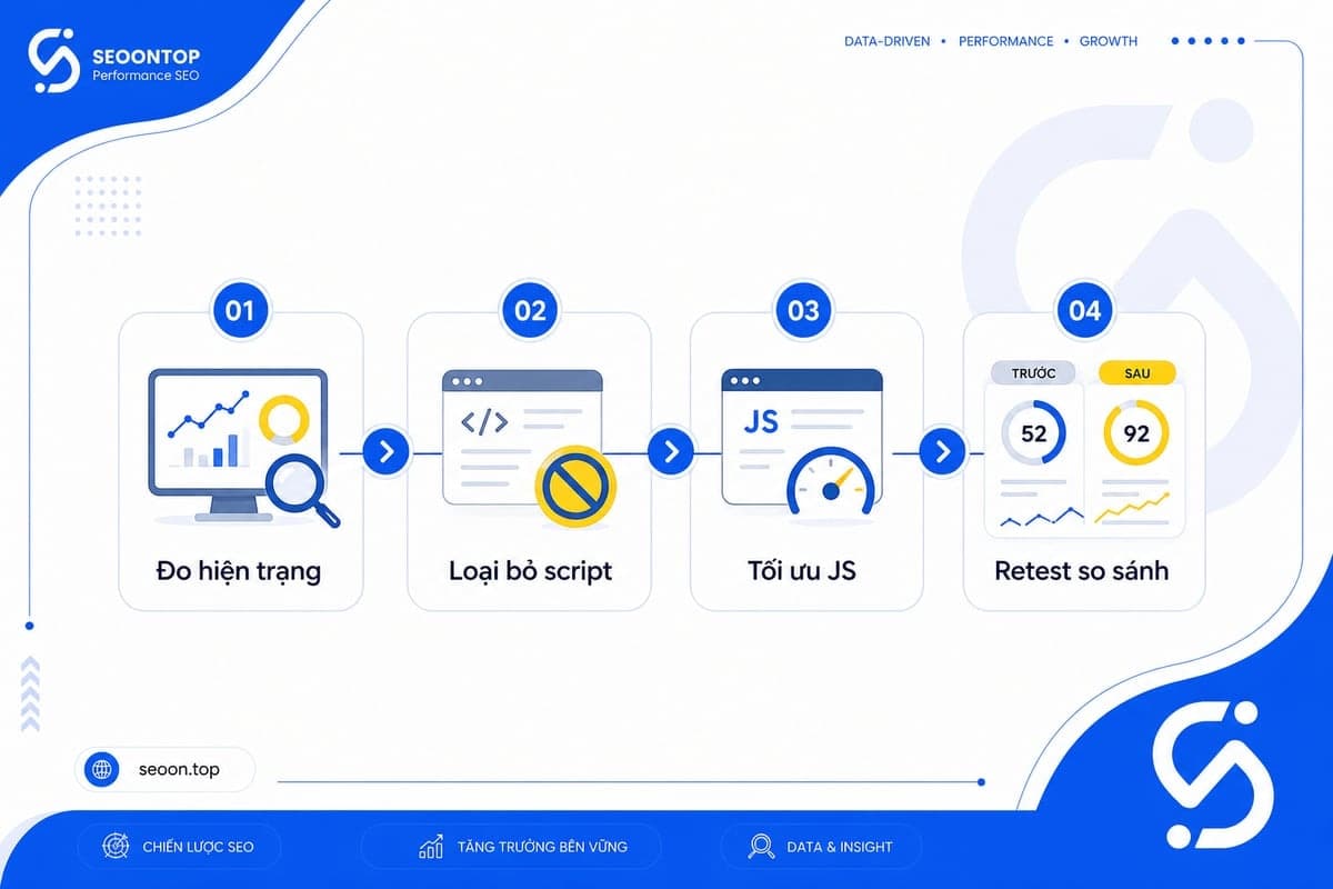 Cách giảm total blocking time ở mức tổng quan
