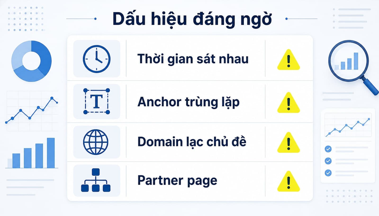 Dấu hiệu khiến Reciprocal Links trở nên đáng ngờ