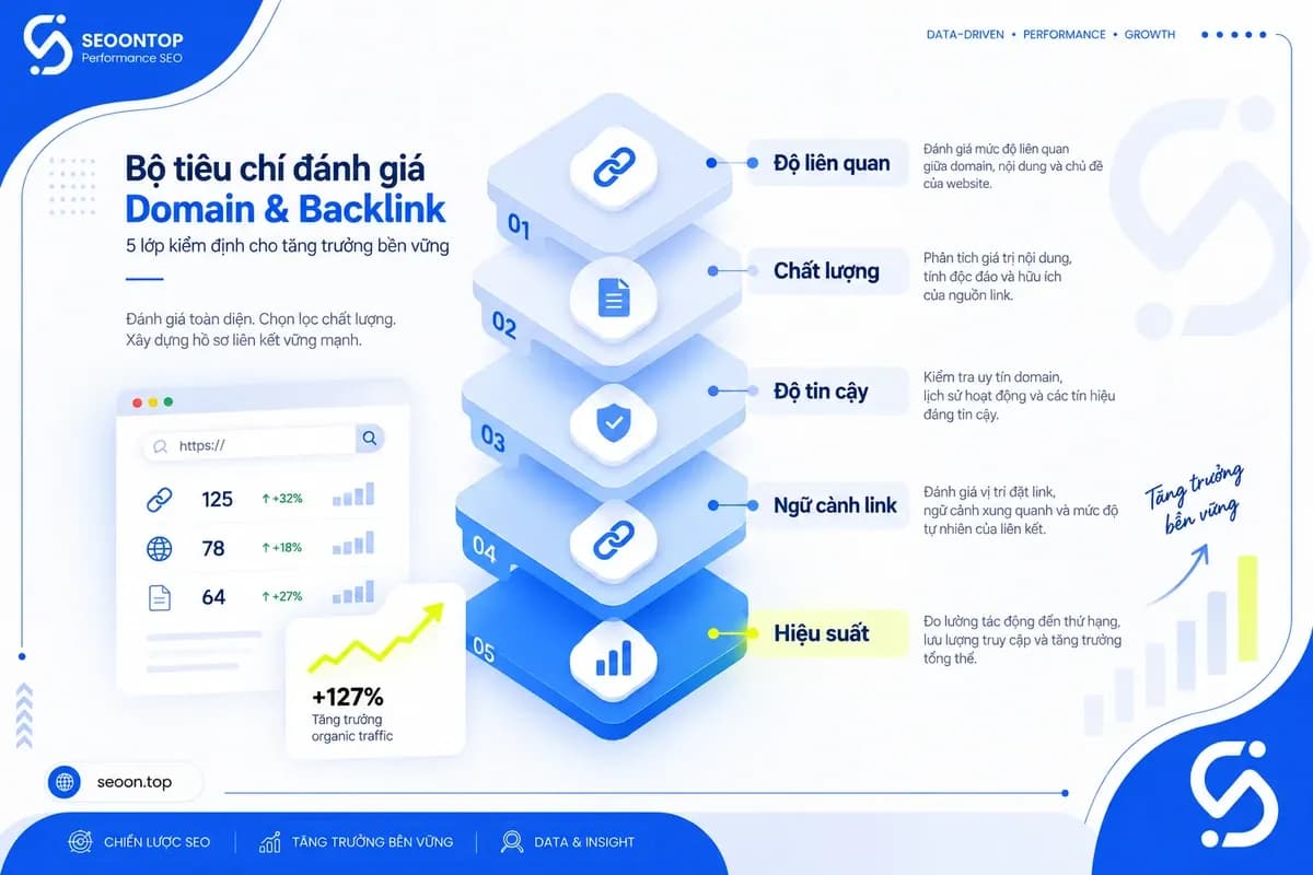 Checklist đánh giá domain và backlink.