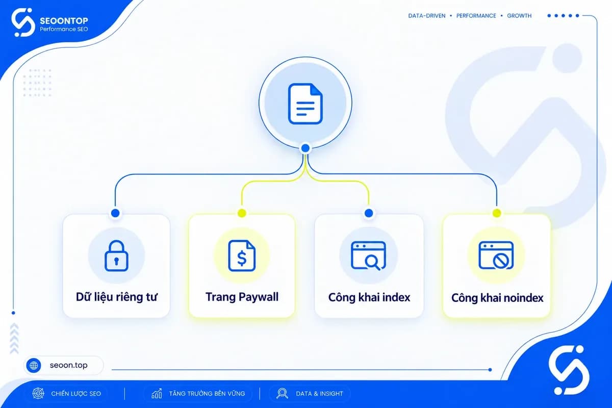 Phân loại URL 401 theo quyền truy cập và nhu cầu lập chỉ mục