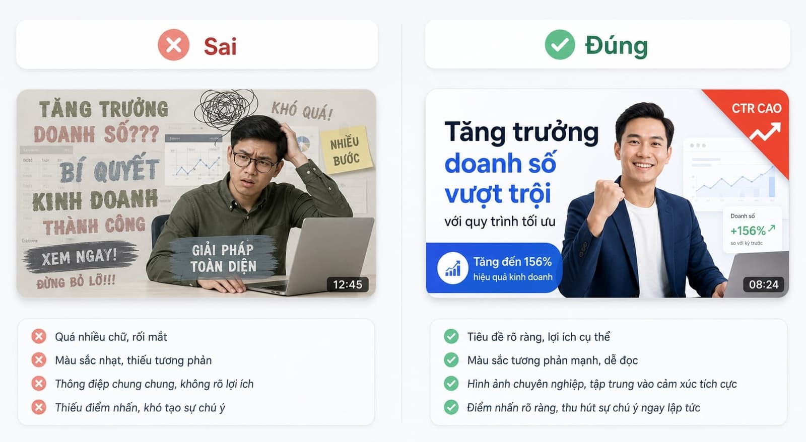 Tối ưu tiêu đề và thumbnail để tăng CTR