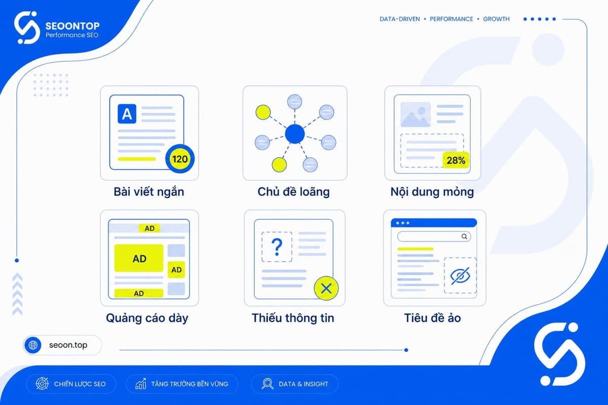 Checklist 6 dấu hiệu nhận biết website content farm
